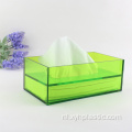 helder gekleurde acryl tissue organizer box